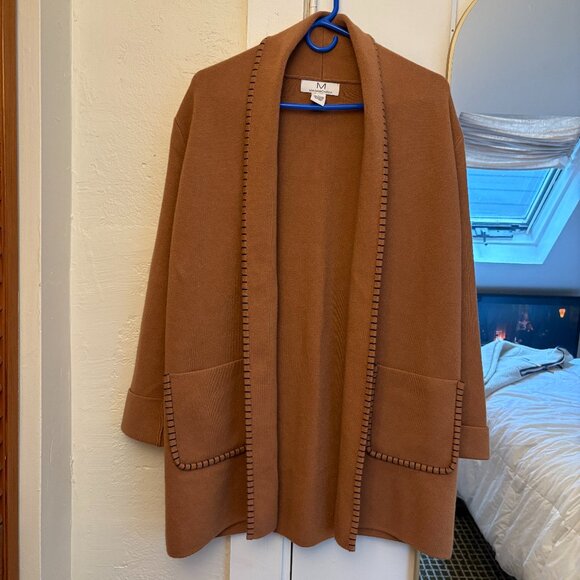Magaschoni Sweater Cardigan Jacket - Brown, S - Picture 1 of 5